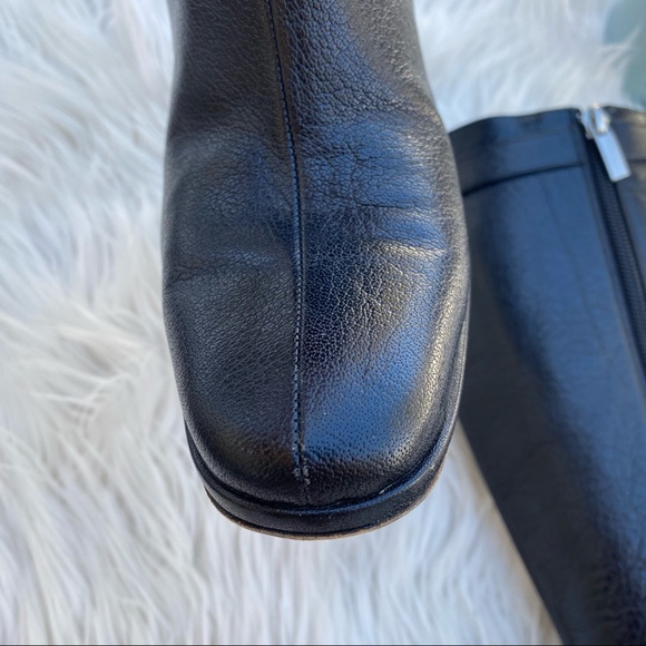 Burberry Knee-High Leather Heeled Boots 38 - Picture 7 of 13